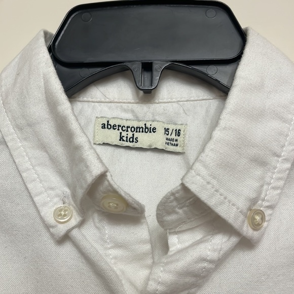Abercrombie kids white shirt long sleeves - Picture 5 of 5